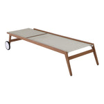 Maui Water Resistant Fabric Upholstered Outdoor Patio Lounger in Grey