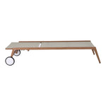 Maui Water Resistant Fabric Upholstered Outdoor Patio Lounger in Grey