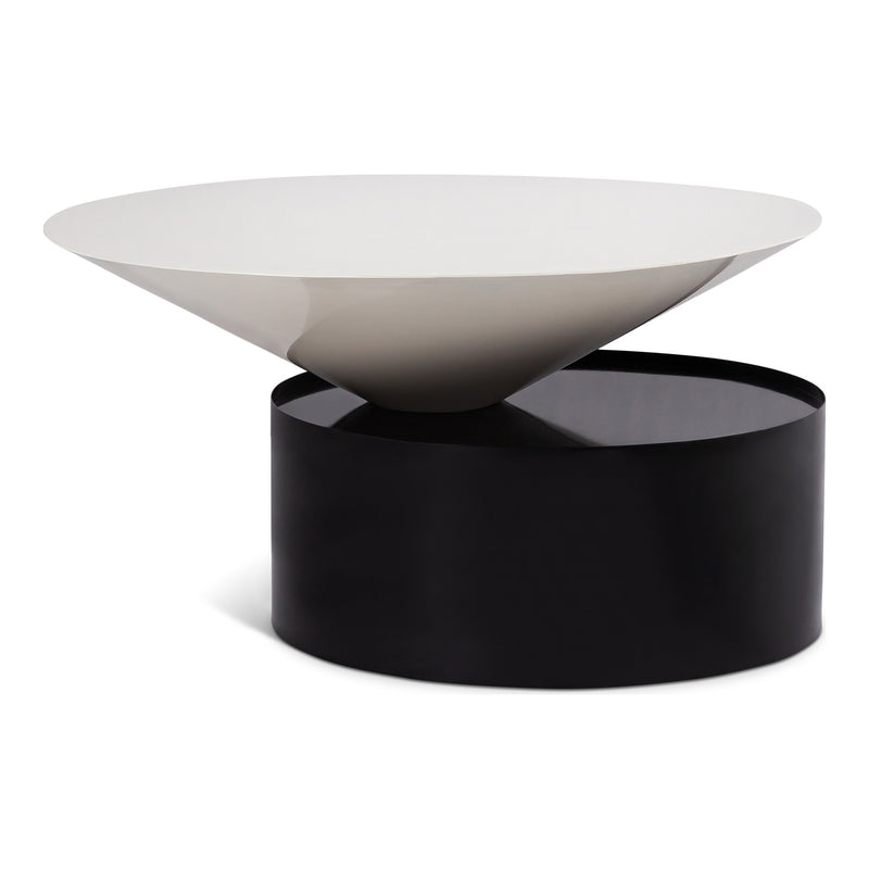 Damon Iron Coffee Table in White