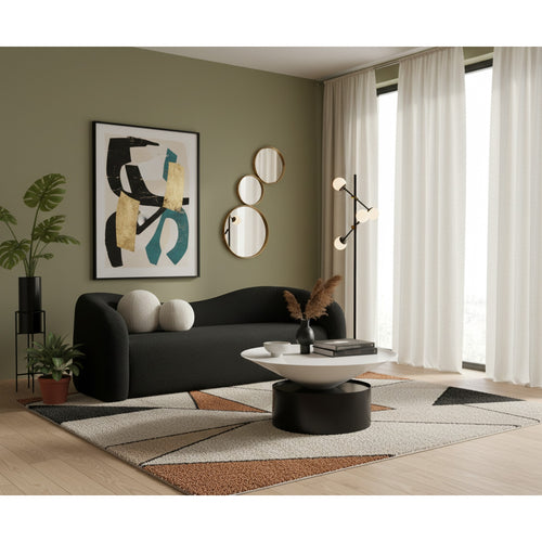 Damon Iron Coffee Table in White