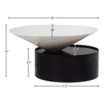 Damon Iron Coffee Table in White