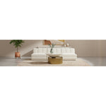 Damon Iron Coffee Table in White