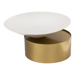 Damon Iron Coffee Table in White