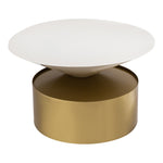 Damon Iron Coffee Table in White