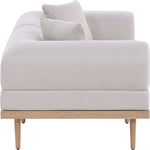 Laguna 71" Resilient Water Resistant Fabric Upholstered 2pc. Outdoor Patio Modular Loveseat in Beige