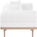 Laguna 71" Resilient Water Resistant Fabric Upholstered 2pc. Outdoor Patio Modular Loveseat in Cream
