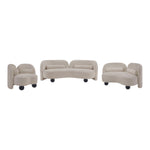 Daphne Chenille Fabric Upholstered Chair in Beige