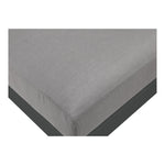 Nizuc 90" Water Resistant Fabric Upholstered 4pc. Outdoor Patio Modular Sectional (376-) in Grey