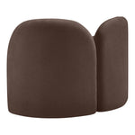 Daphne Chenille Fabric Upholstered Chair in Brown