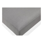 Nizuc 120" Water Resistant Fabric Upholstered 4pc. Outdoor Patio Modular Sofa in Grey