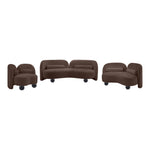 Daphne Chenille Fabric Upholstered Chair in Brown