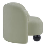 Daphne Chenille Fabric Upholstered Chair in Mint