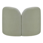 Daphne Chenille Fabric Upholstered Chair in Mint