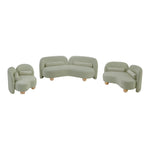 Daphne Chenille Fabric Upholstered Chair in Mint