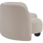 Daphne 89" Chenille Fabric Upholstered Sofa in Beige