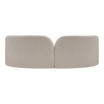 Daphne 89" Chenille Fabric Upholstered Sofa in Beige