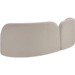 Daphne 89" Chenille Fabric Upholstered Sofa in Beige