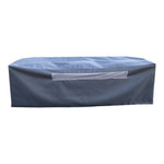 Newport 86.75" Water Resistant Fabric Upholstered Outdoor Patio Sofa in Grey