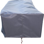 Newport 86.75" Water Resistant Fabric Upholstered Outdoor Patio Sofa in Grey