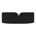 Daphne 89" Chenille Fabric Upholstered Sofa in Black