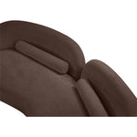Daphne 89" Chenille Fabric Upholstered Sofa in Brown