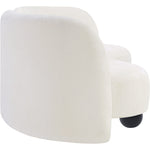 Daphne 89" Chenille Fabric Upholstered Sofa in Cream