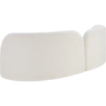 Daphne 89" Chenille Fabric Upholstered Sofa in Cream