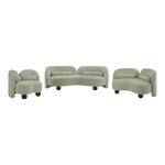 Daphne 89" Chenille Fabric Upholstered Sofa in Mint