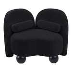 Daphne Velvet Upholstered Chair in Black