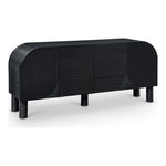 Casablanca Solid Wood And Oak Veneer Sideboard / Buffet in Black