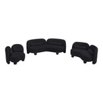 Daphne Velvet Upholstered Chair in Black