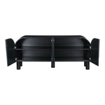 Casablanca Solid Wood And Oak Veneer Sideboard / Buffet in Black