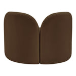 Daphne Velvet Upholstered Chair in Brown