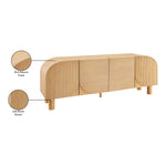 Casablanca Solid Wood And Oak Veneer Sideboard / Buffet in Oak