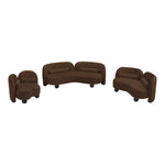 Daphne Velvet Upholstered Chair in Brown
