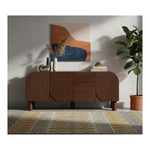 Casablanca Solid Wood And Oak Veneer Sideboard / Buffet in Walnut