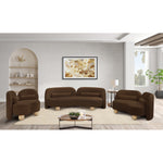 Daphne Velvet Upholstered Chair in Brown
