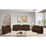 Daphne Velvet Upholstered Chair in Brown
