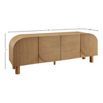 Casablanca Solid Wood And Oak Veneer Sideboard / Buffet in Walnut