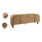 Casablanca Solid Wood And Oak Veneer Sideboard / Buffet in Walnut