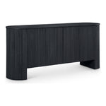 Belinda Beech Wood And Oak Veneer Sideboard / Buffet in Black