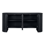Belinda Beech Wood And Oak Veneer Sideboard / Buffet in Black
