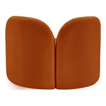 Daphne Velvet Upholstered Chair in Cognac