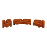 Daphne Velvet Upholstered Chair in Cognac