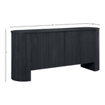 Belinda Beech Wood And Oak Veneer Sideboard / Buffet in Black