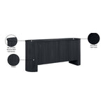 Belinda Beech Wood And Oak Veneer Sideboard / Buffet in Black