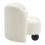 Daphne Velvet Upholstered Chair in Cream