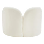 Daphne Velvet Upholstered Chair in Cream