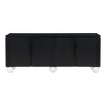 Cardiff Laquer And Oak Veneer Sideboard / Buffet (77022-) in Black