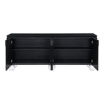 Cardiff Laquer And Oak Veneer Sideboard / Buffet (77022-) in Black